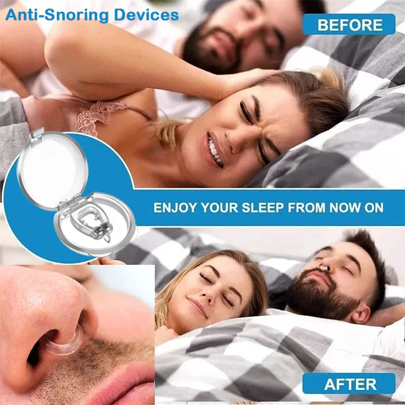 Magnetic Anti Snore Nose Clip - Easy Breathe Sleep Aid Device