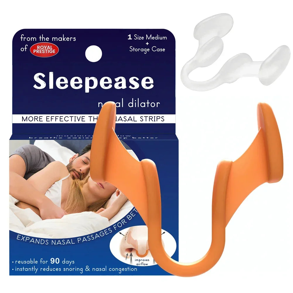 Anti Snoring Nose Clip - Silicone Nasal Dilator for Easy Breathing