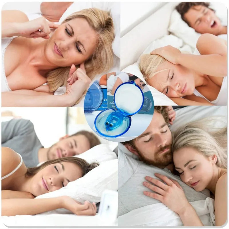 Anti Snore Silicone Nose Clip - Magnetic Sleep Aid Device