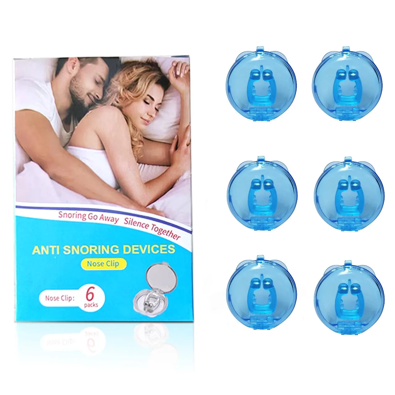 Anti Snore Silicone Nose Clip - Magnetic Sleep Aid Device