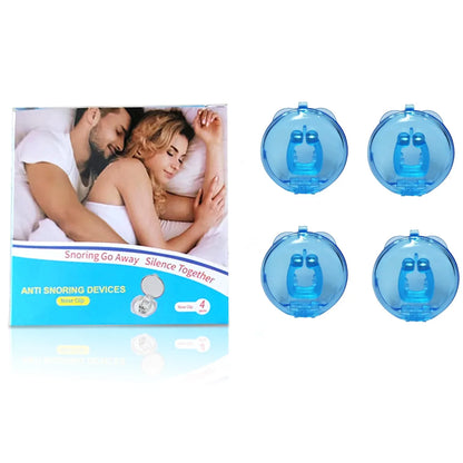 Anti Snore Silicone Nose Clip - Magnetic Sleep Aid Device