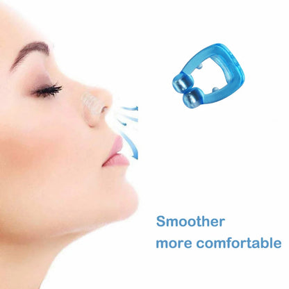 Anti Snore Silicone Nose Clip - Magnetic Sleep Aid Device