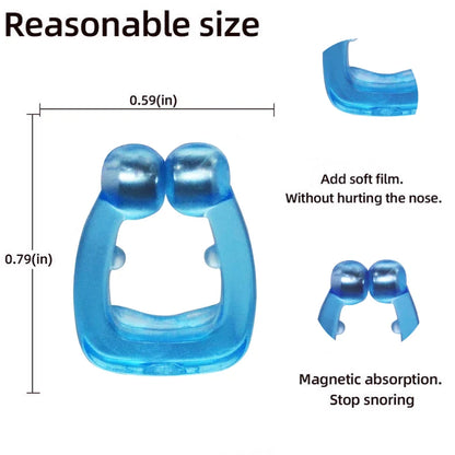 Anti Snore Silicone Nose Clip - Magnetic Sleep Aid Device