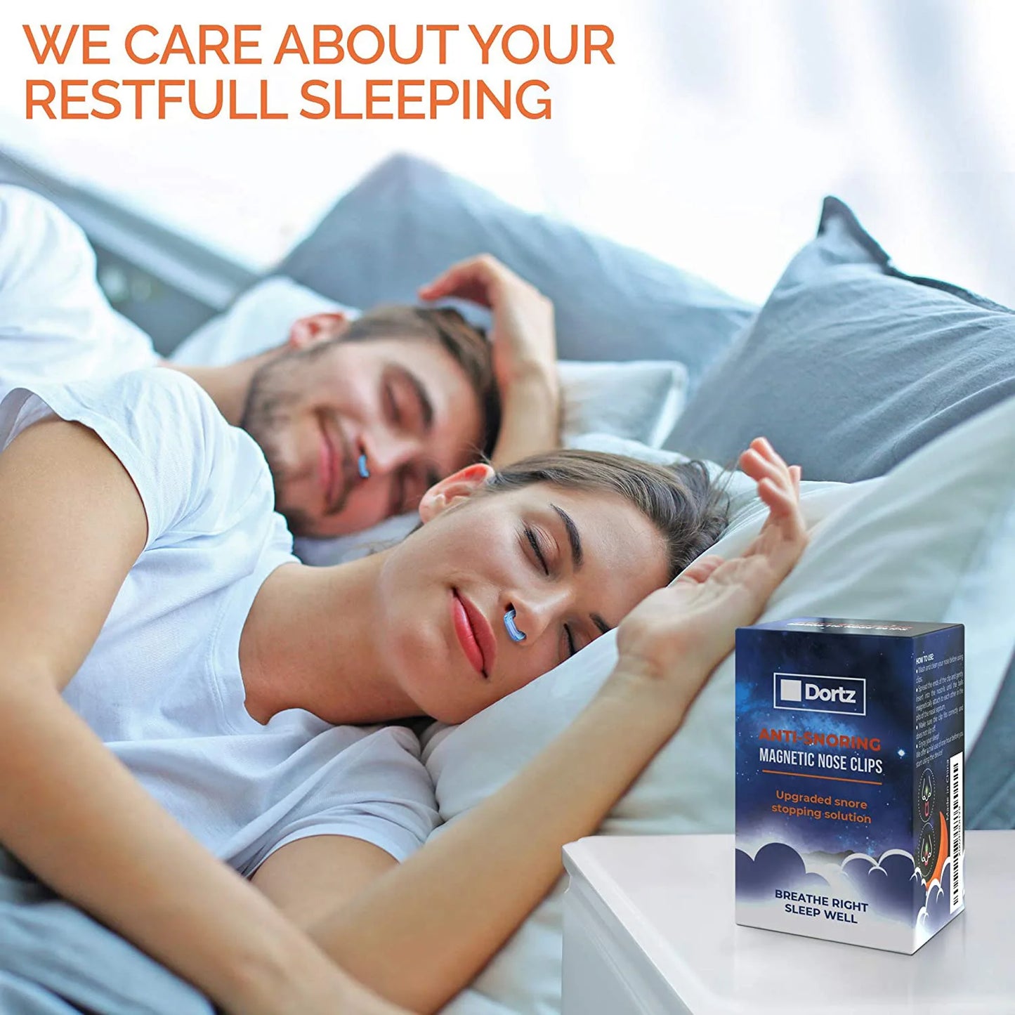 Anti Snore Silicone Nose Clip - Magnetic Sleep Aid Device