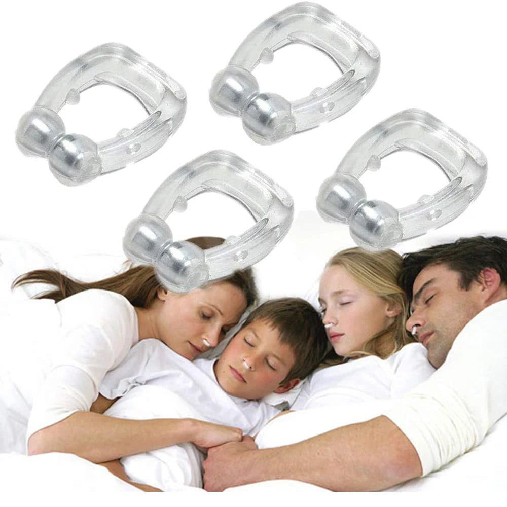 Magnetic Anti Snoring Nose Clip - Comfortable Silicone Sleep Aid