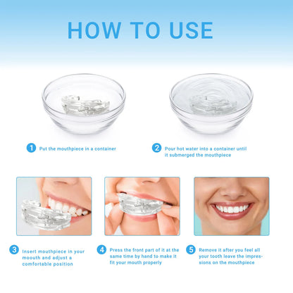 Anti Snore Mouth Guard - Silicone Sleeping Aid for Snoring and Bruxism