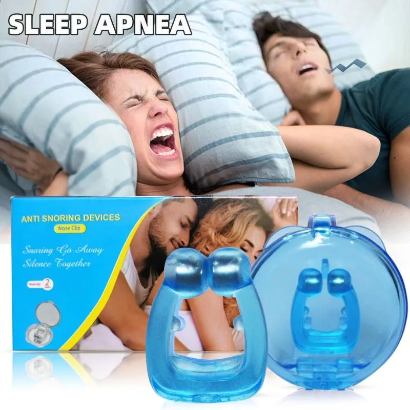 Anti Snore Silicone Nose Clip - Magnetic Sleep Aid Device