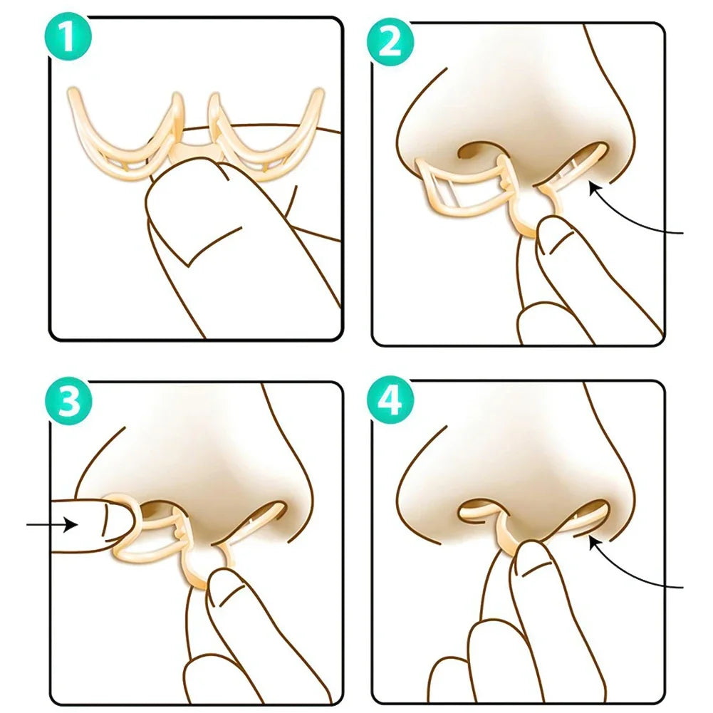 Nasal Dilator Snore Stopper – Silicone Nose Clip for Better Sleep
