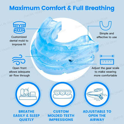 Adjustable Anti-Snoring Mouth Guard - Improve Sleep Comfortably