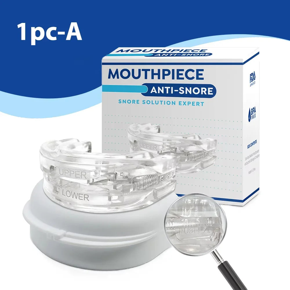 Anti Snore Mouth Guard - Silicone Sleeping Aid for Snoring and Bruxism