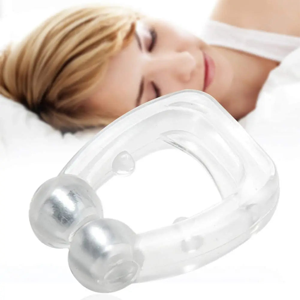 Magnetic Anti Snoring Nose Clip - Comfortable Silicone Sleep Aid