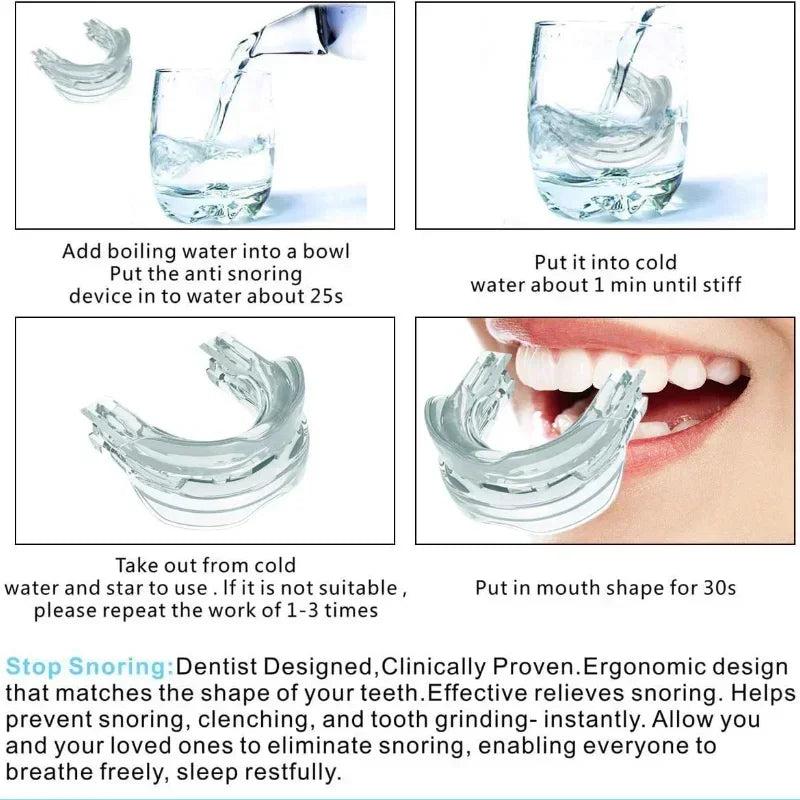 Anti Snoring Mouth Guard - Stop Snoring, Teeth Grinding Solution