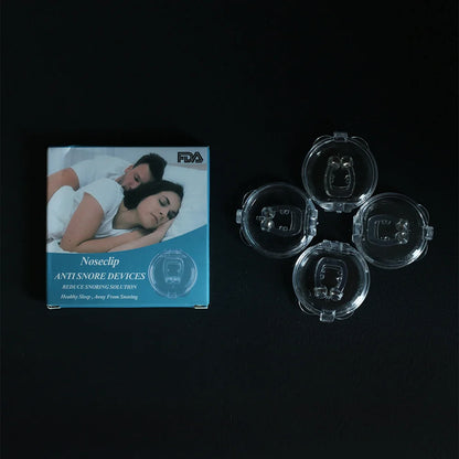 Magnetic Anti Snoring Nose Clip - Comfortable Silicone Sleep Aid