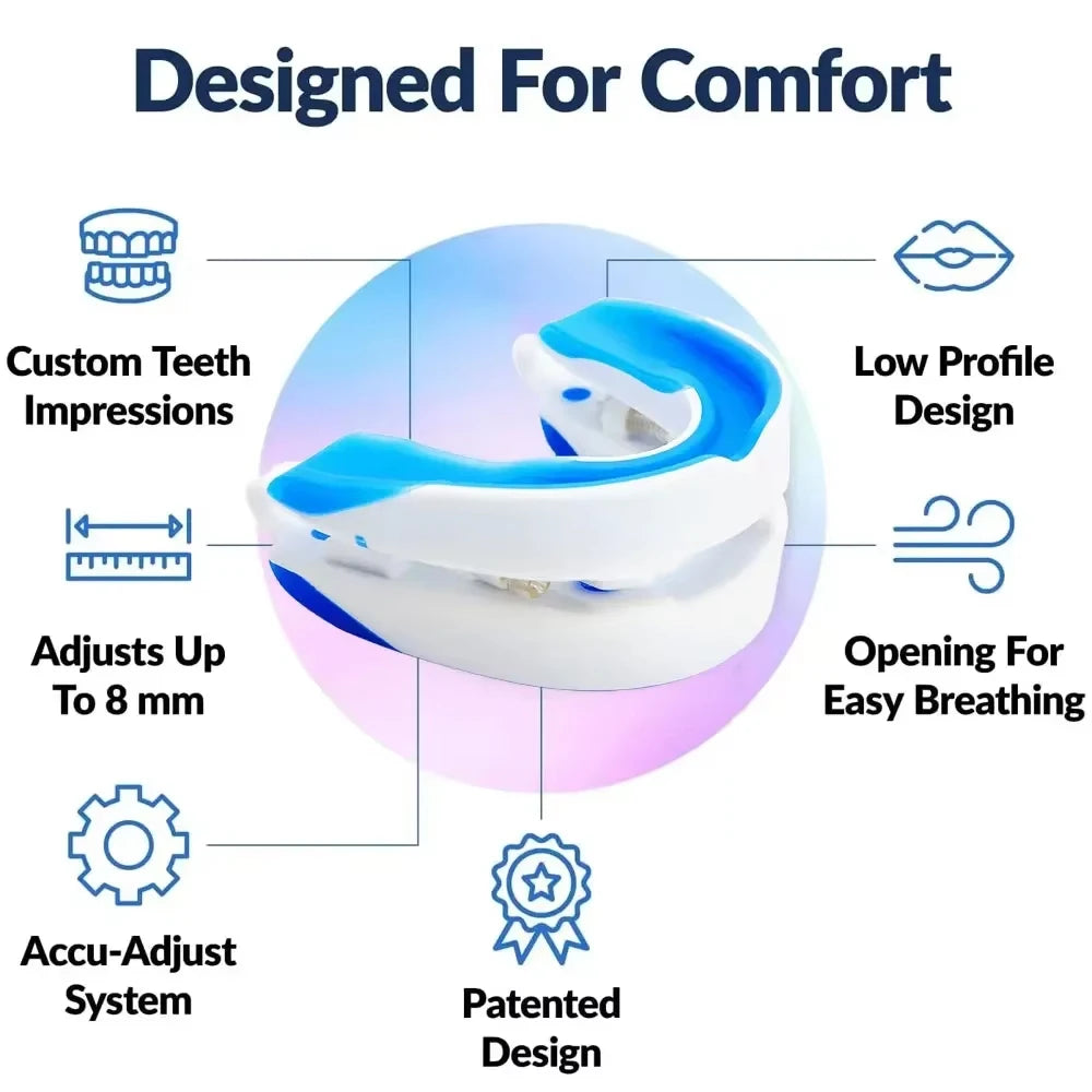 Anti Snore Mouth Guard - Silicone Sleeping Aid for Snoring and Bruxism