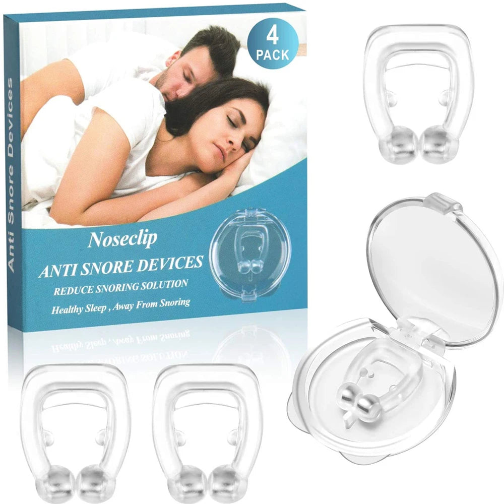 Magnetic Anti Snoring Nose Clip - Comfortable Silicone Sleep Aid