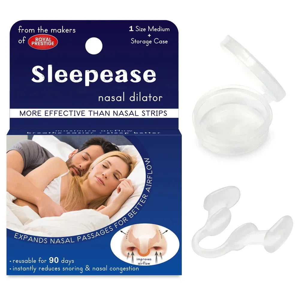 Anti Snoring Nose Clip - Silicone Nasal Dilator for Easy Breathing