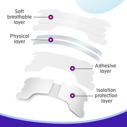 Transparent Nasal Strips - Stop Snoring Aid for Better Sleep