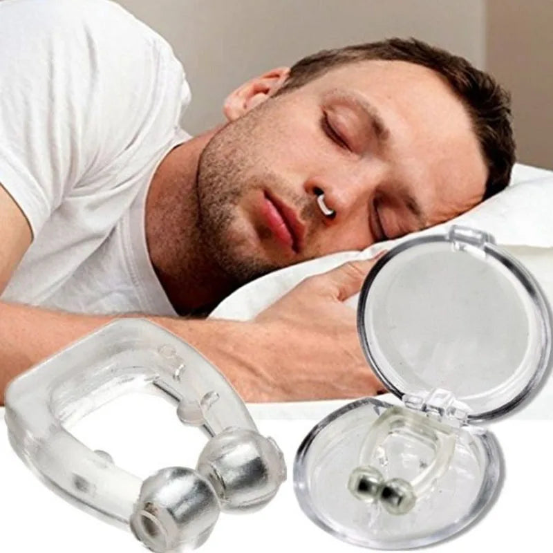 Magnetic Anti Snoring Nose Clip - Comfortable Silicone Sleep Aid