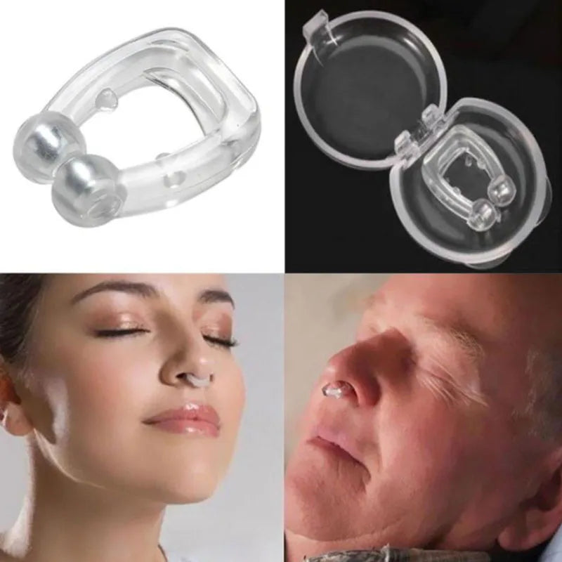Magnetic Anti Snoring Nose Clip - Comfortable Silicone Sleep Aid
