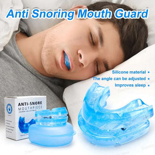 Adjustable Anti-Snoring Mouth Guard - Improve Sleep Comfortably