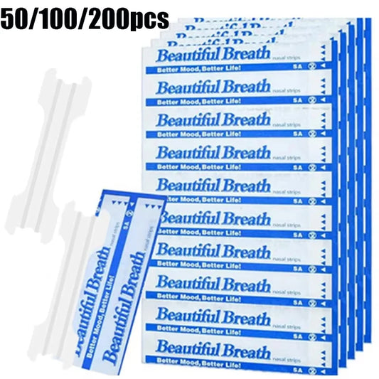 Transparent Nasal Strips - Stop Snoring Aid for Better Sleep
