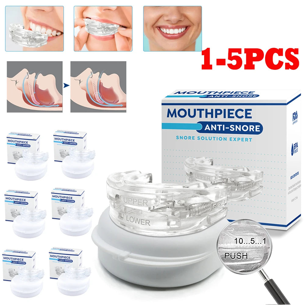Anti Snoring Mouth Guard for Better Sleep - Snore Solution Device