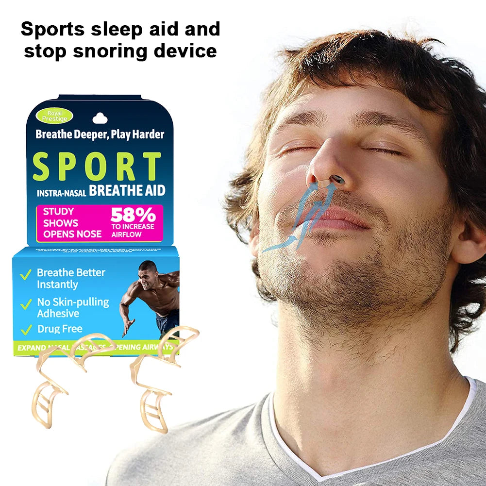 Nasal Dilator Snore Stopper – Silicone Nose Clip for Better Sleep