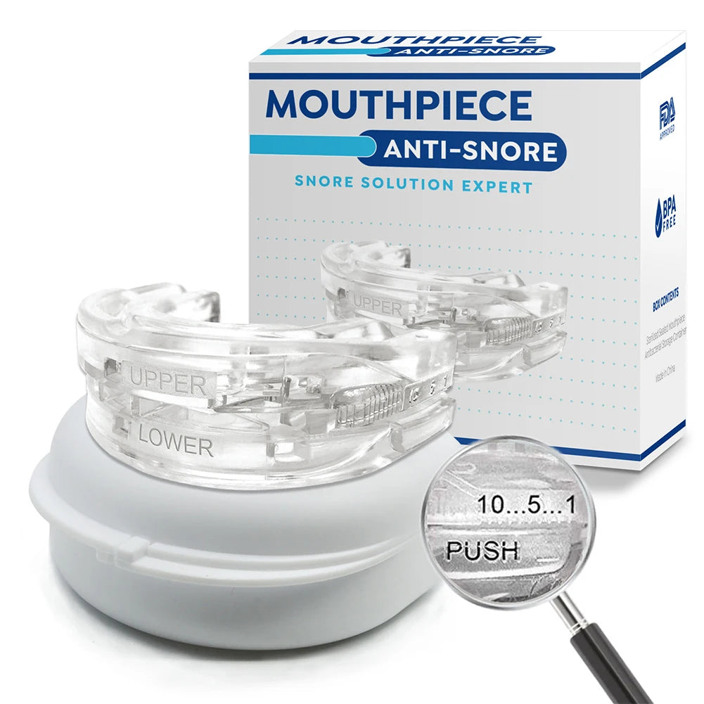 Anti Snoring Mouth Guard for Better Sleep - Snore Solution Device